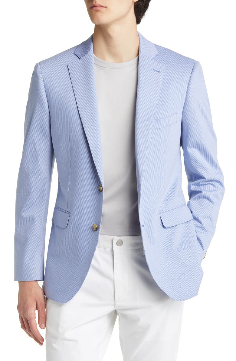 Alton Lane Williamsburg Blazer, Main, color, Oxford Blue Pinstripe