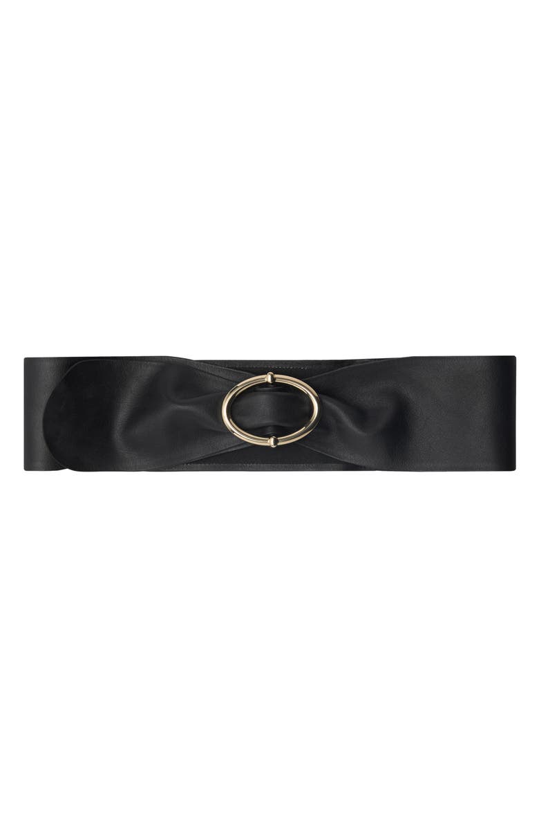MANGO Obi Leather Belt, Main, color, 