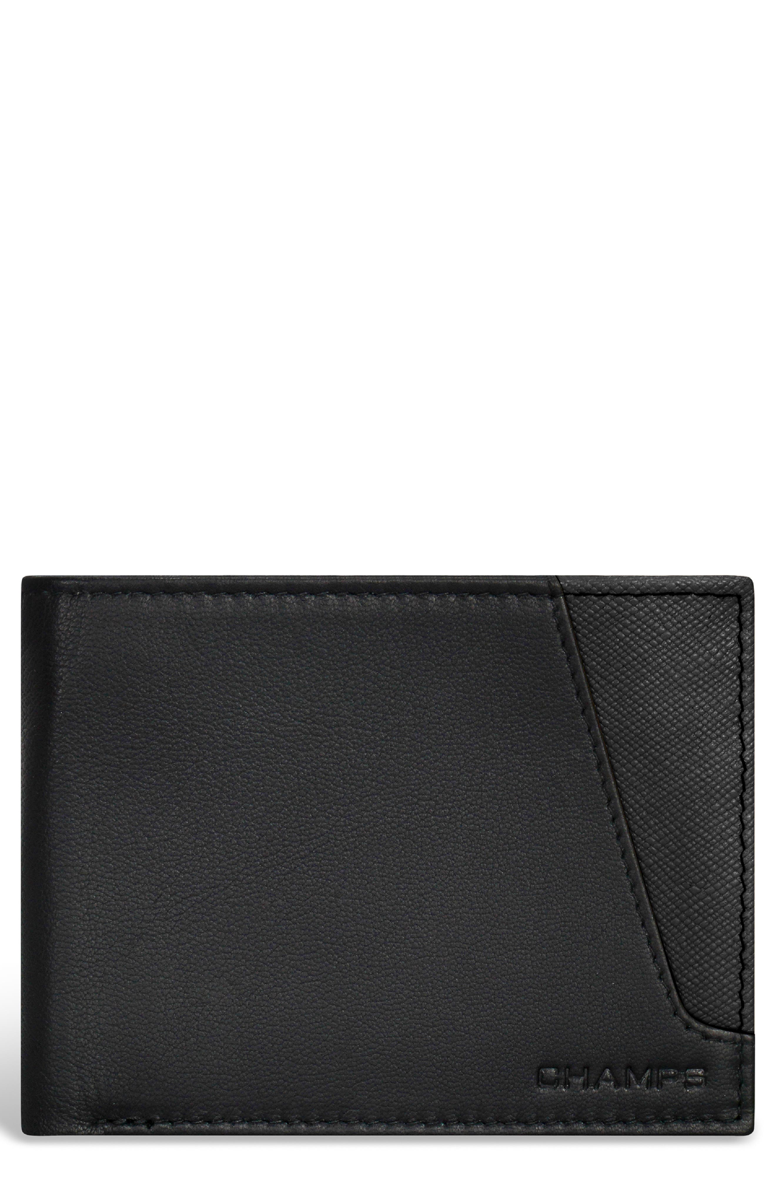 CHAMPS Iconic ID Flap Leather Bifold Wallet