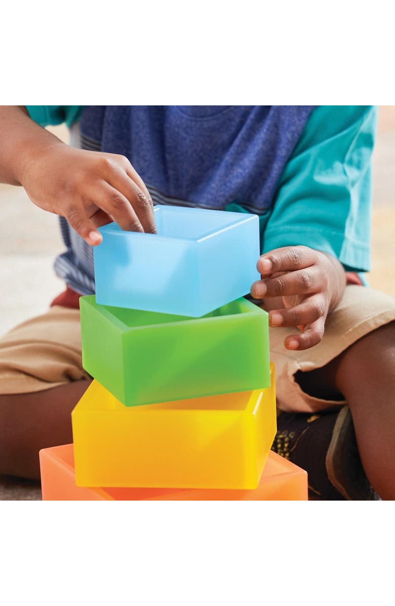 Kaplan Early Learning Company Discovery Squares - Rainbow - 6 Pieces, Alternate, color, Multicolored