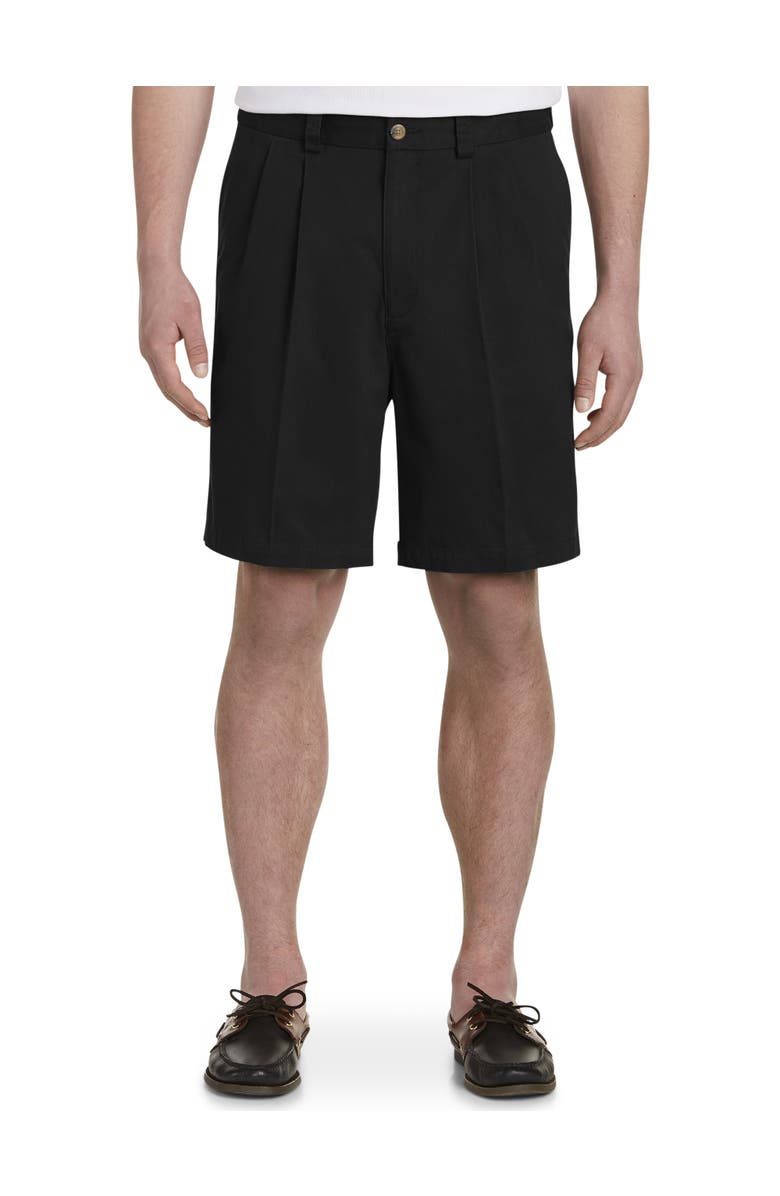 Harbor Bay by DXL Big & Tall Waist-Relaxer Pleated Shorts, Main, color,