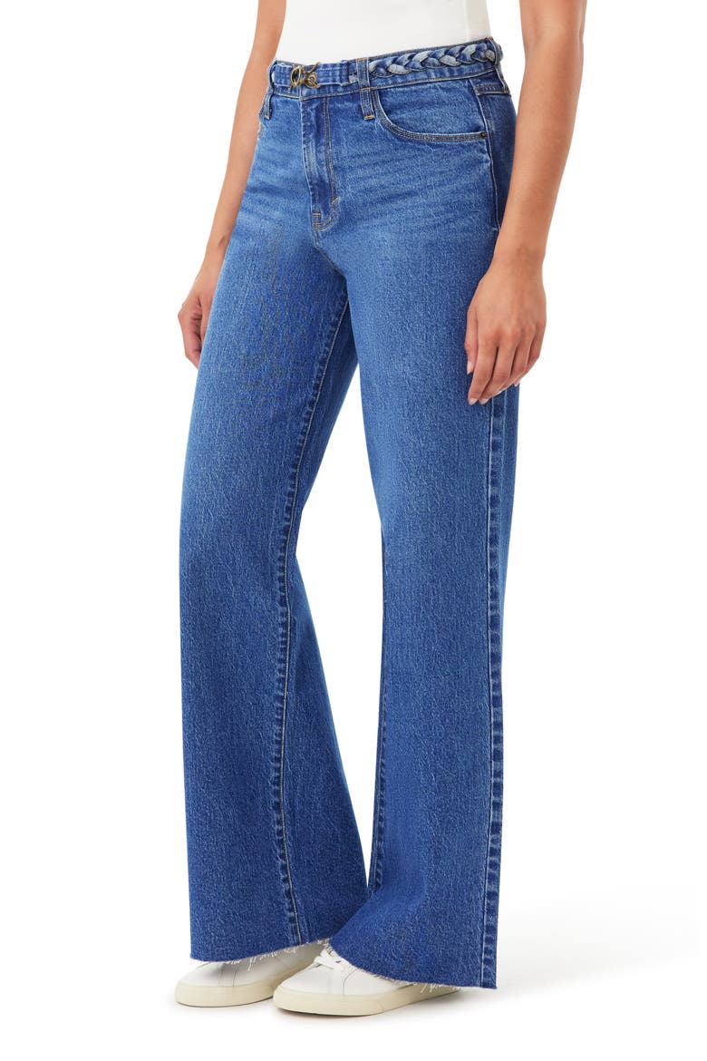 Carla Belted Wide Leg Jeans, Alternate, color, PAXTON MULTI