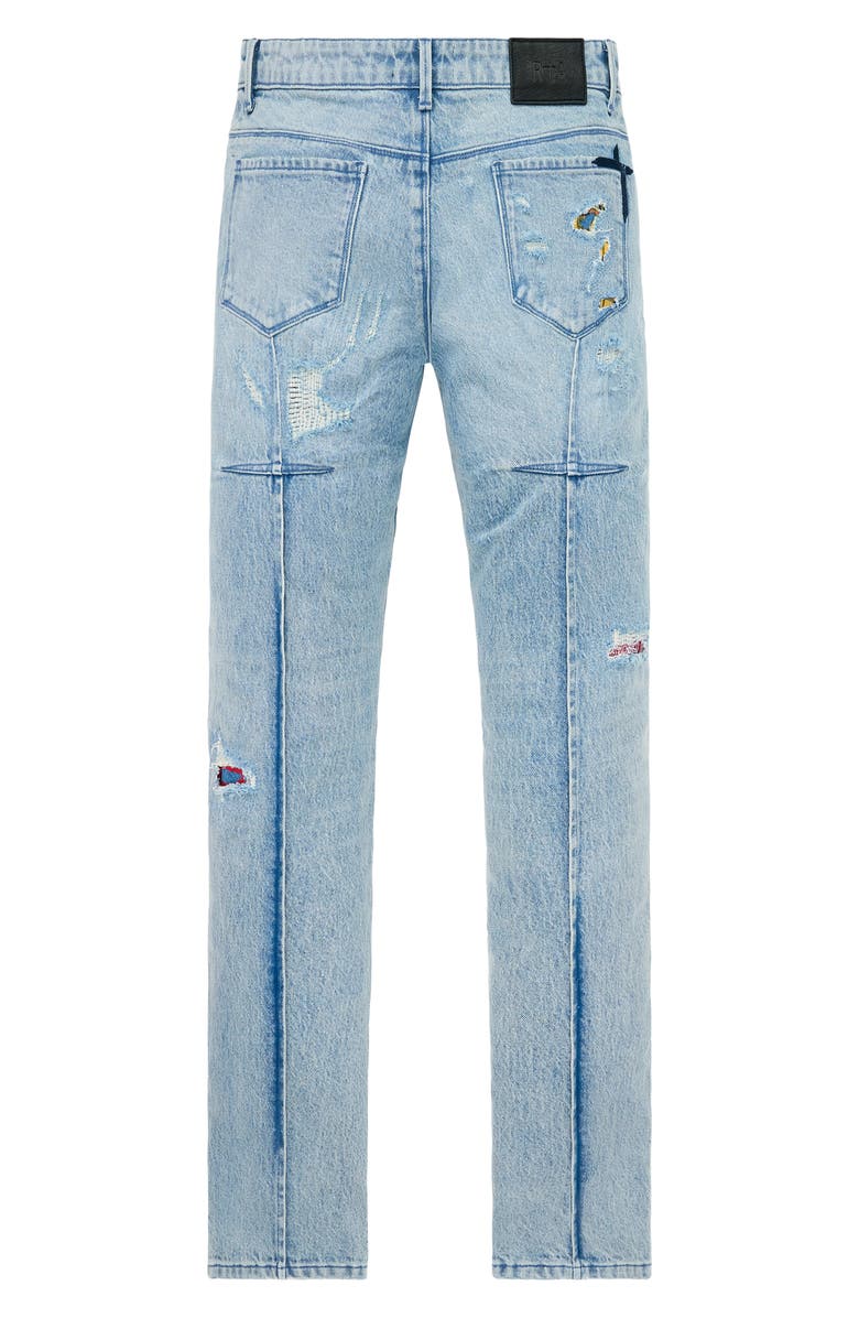 RtA Clayton Rip & Repair Skinny Jeans, Alternate, color,