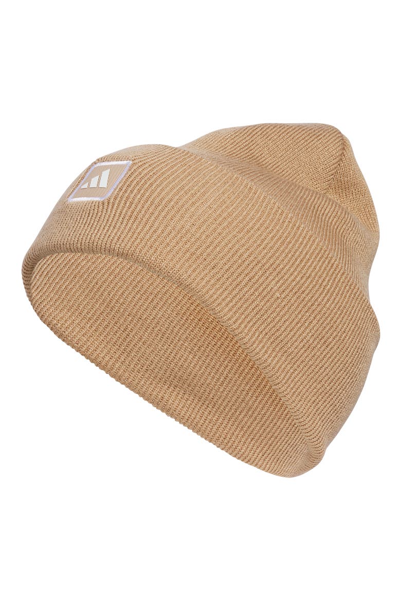 Performance Wide Cuff Beanie, Main, color, MEDIUM BEIGE