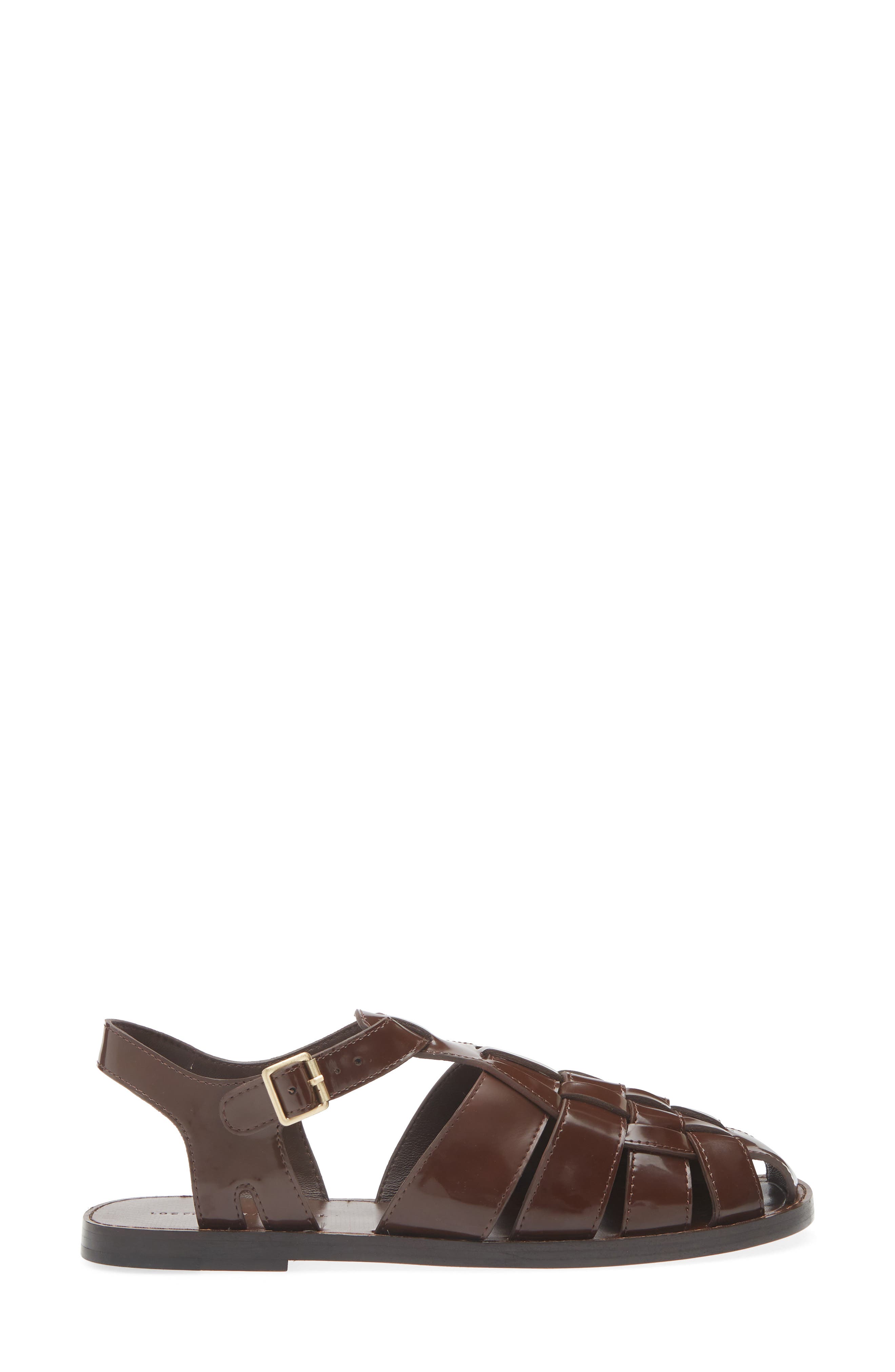 Loeffler Randall Max Caged Slingback Sandal, Alternate, color, Dark Brown