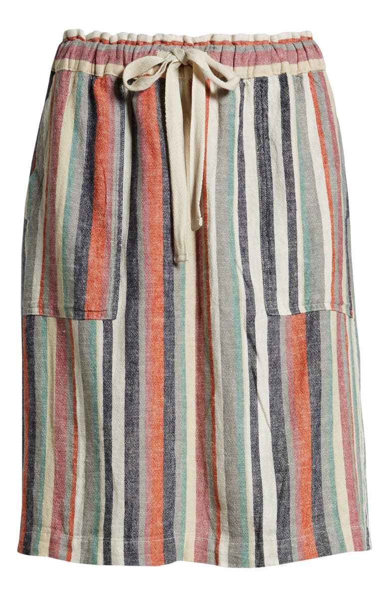 Caslon<sup>®</sup> Patch Pocket Linen Blend Skirt, Alternate, color, 