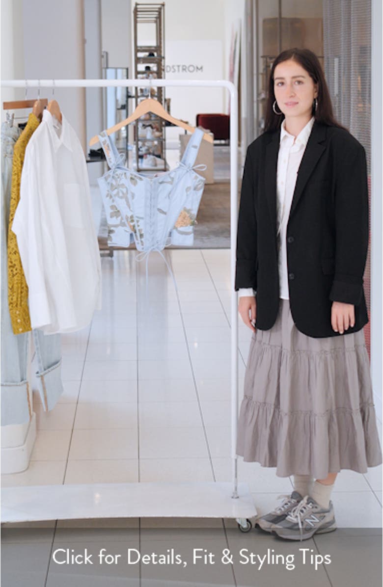 Callie Reversible Stretch Pima Cotton Corset Top, sales video thumbnail