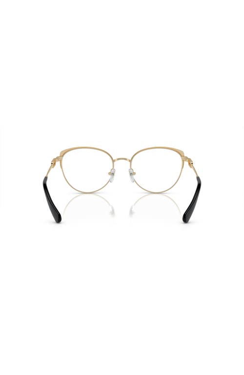 Emporio Armani 51mm Cat Eye Optical Glasses In Brown