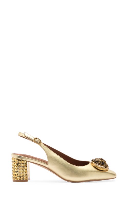 Kurt Geiger London Chelsea Slingback Pump In Gold