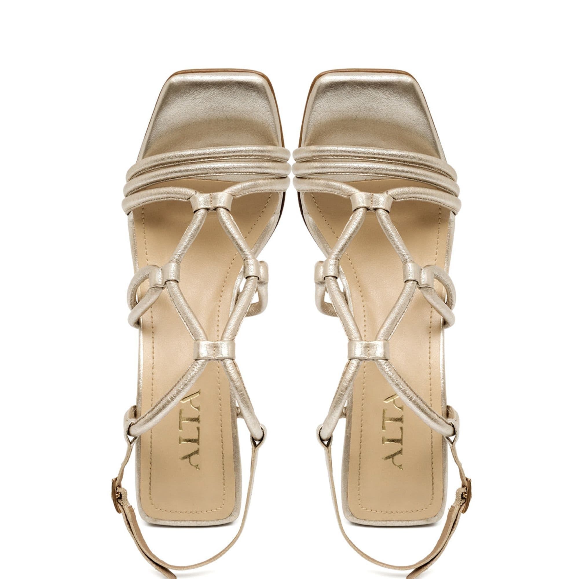 Camelia Sandals, Alternate, color, Gold