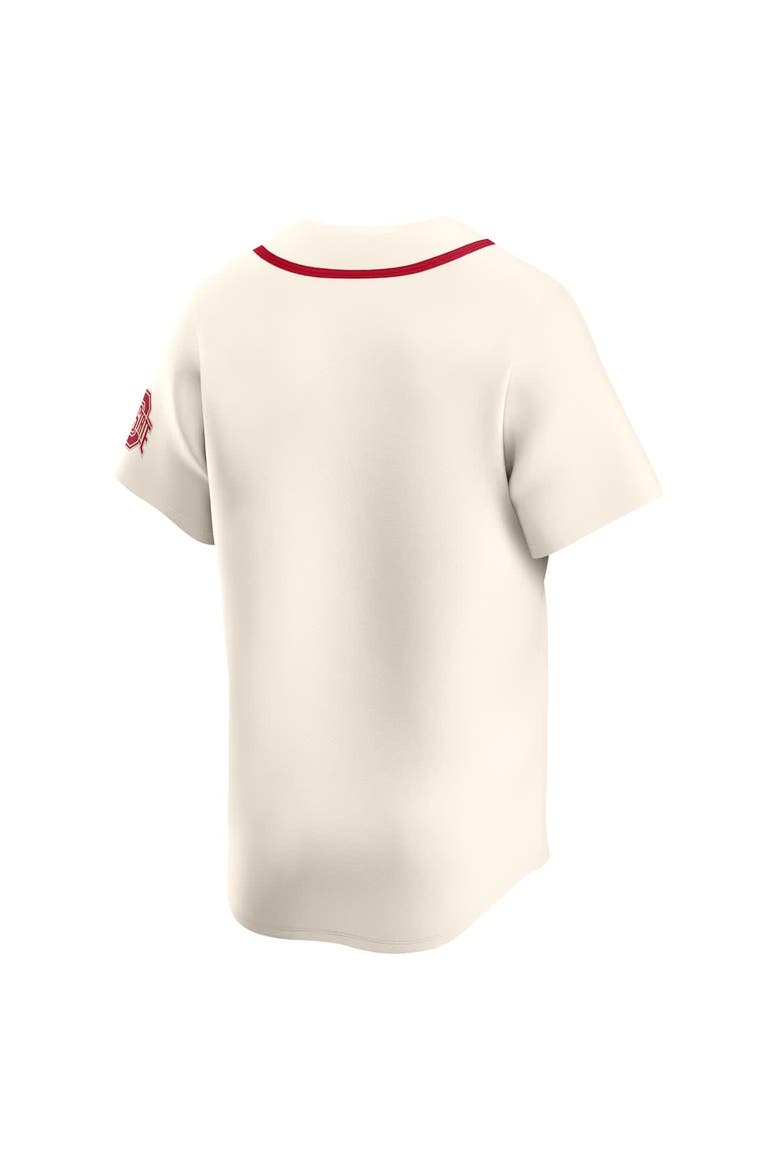 Men's Nike  Cream Ohio State Buckeyes Limited Alternate Wordmark Jersey, Alternate, color, Cream