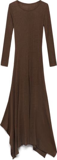 Asymmetric Long Sleeve Dress