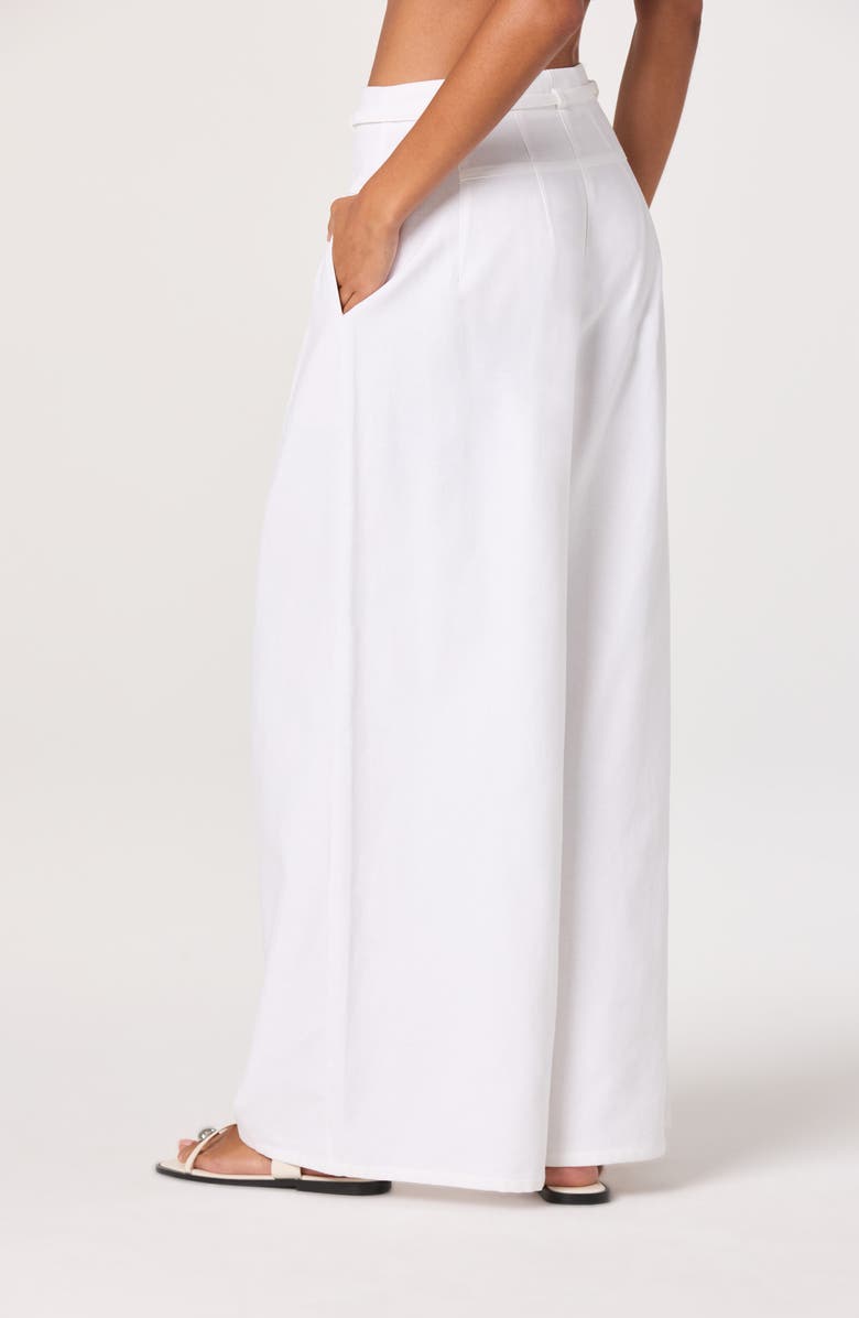 ASTR the Label Aiden Belted Wide Leg Pants, Alternate, color, White
