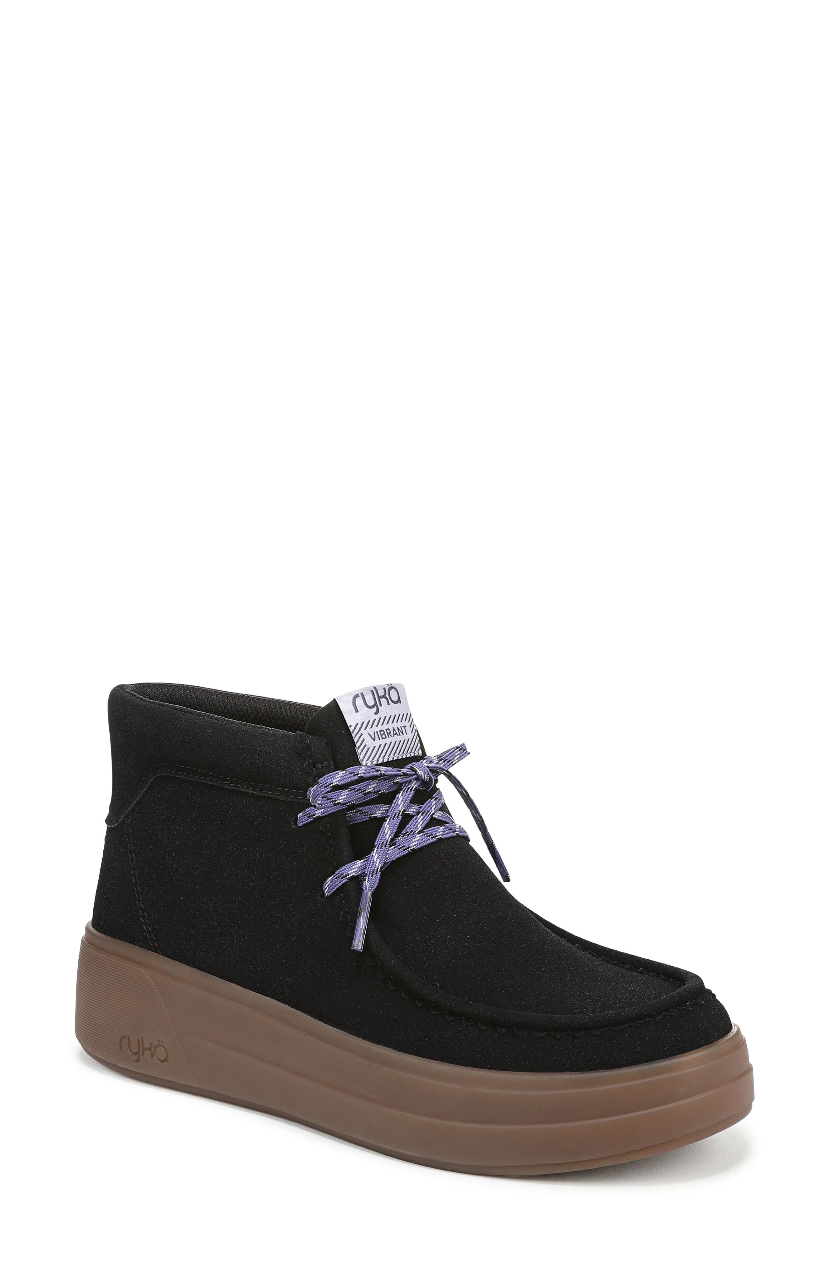 Rykä Vibrant Wedge Chukka Boot, Main, color, Black