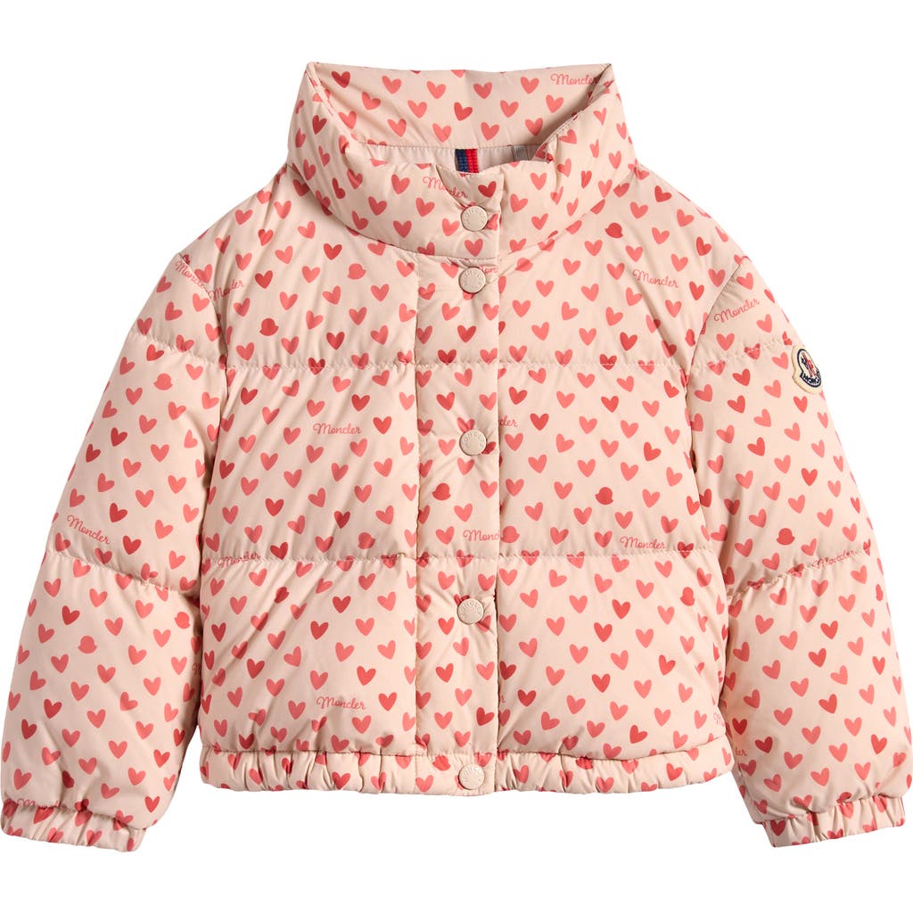 Moncler Kids' Bashira Down Puffer Jacket In Pink