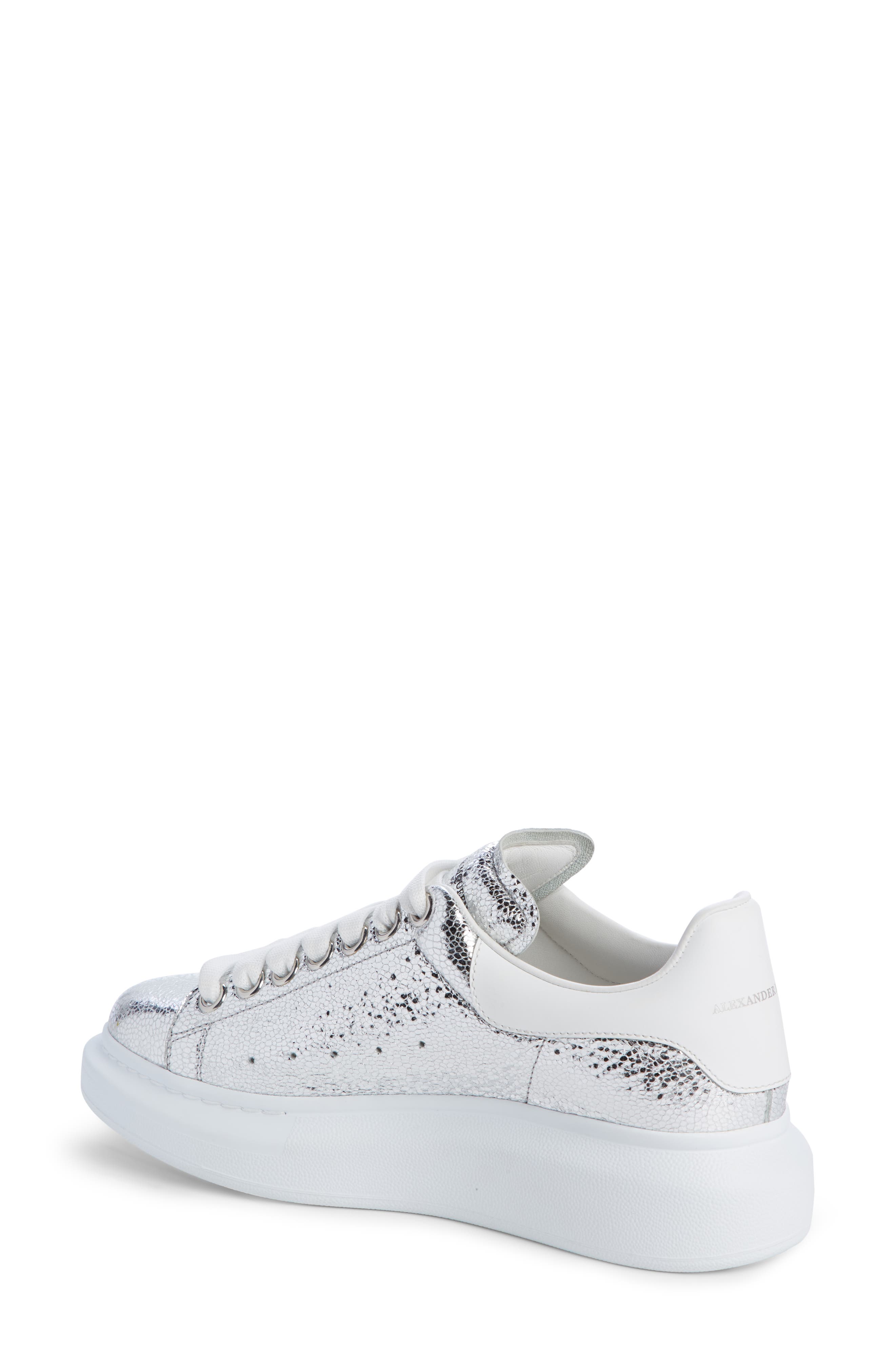 Oversized Sneaker, Alternate, color, SILVER/ WHITE
