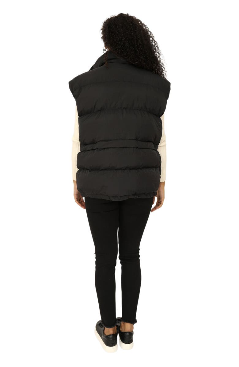 Belle & Bloom Landslide Zip Off Puffer Vest, Alternate, color, Black