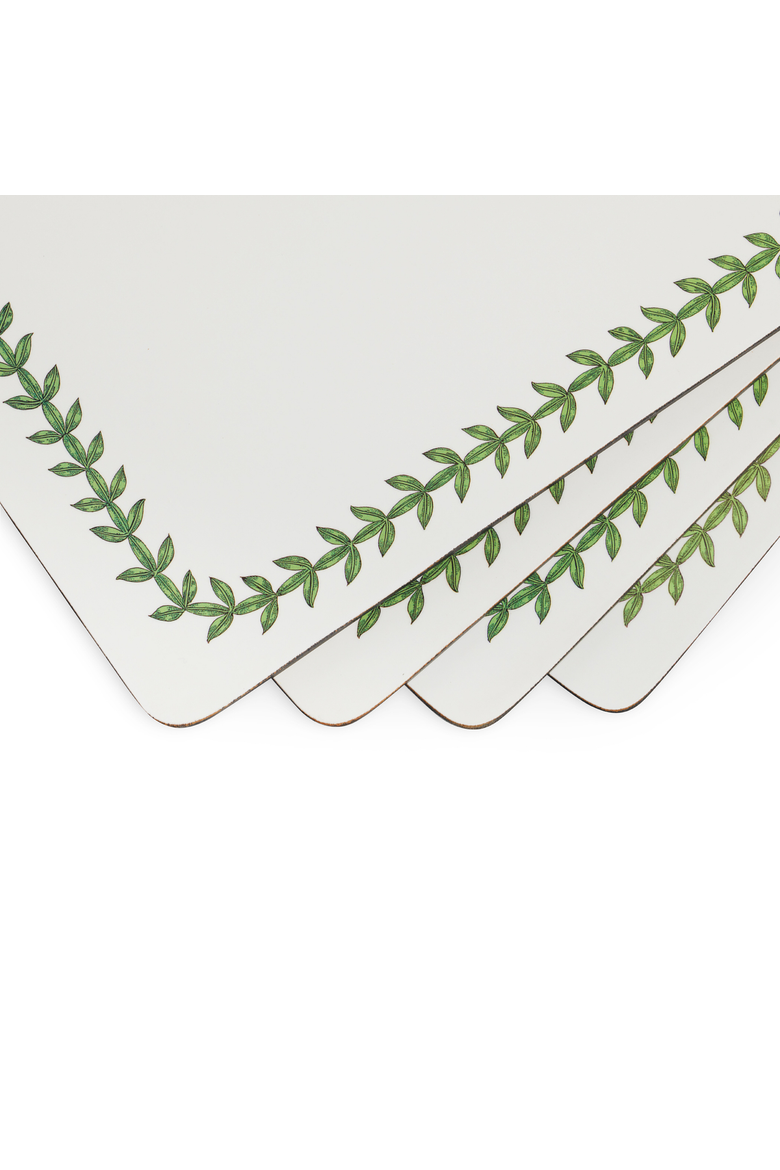 Botanic Garden Set of 4 Cork Back Placemats, Alternate, color, Botanic Garden