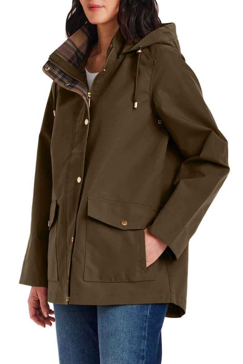 Water Resistant Rain Coat, Alternate, color, OLIVE