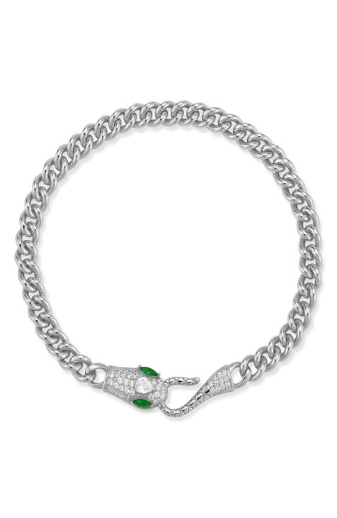 CZ Snake Chain Bracelet