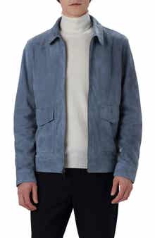 Suede Zip Bomber Jacket
