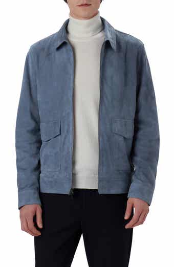 Suede Zip Bomber Jacket
