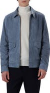 Bugatchi Suede Zip Bomber Jacket