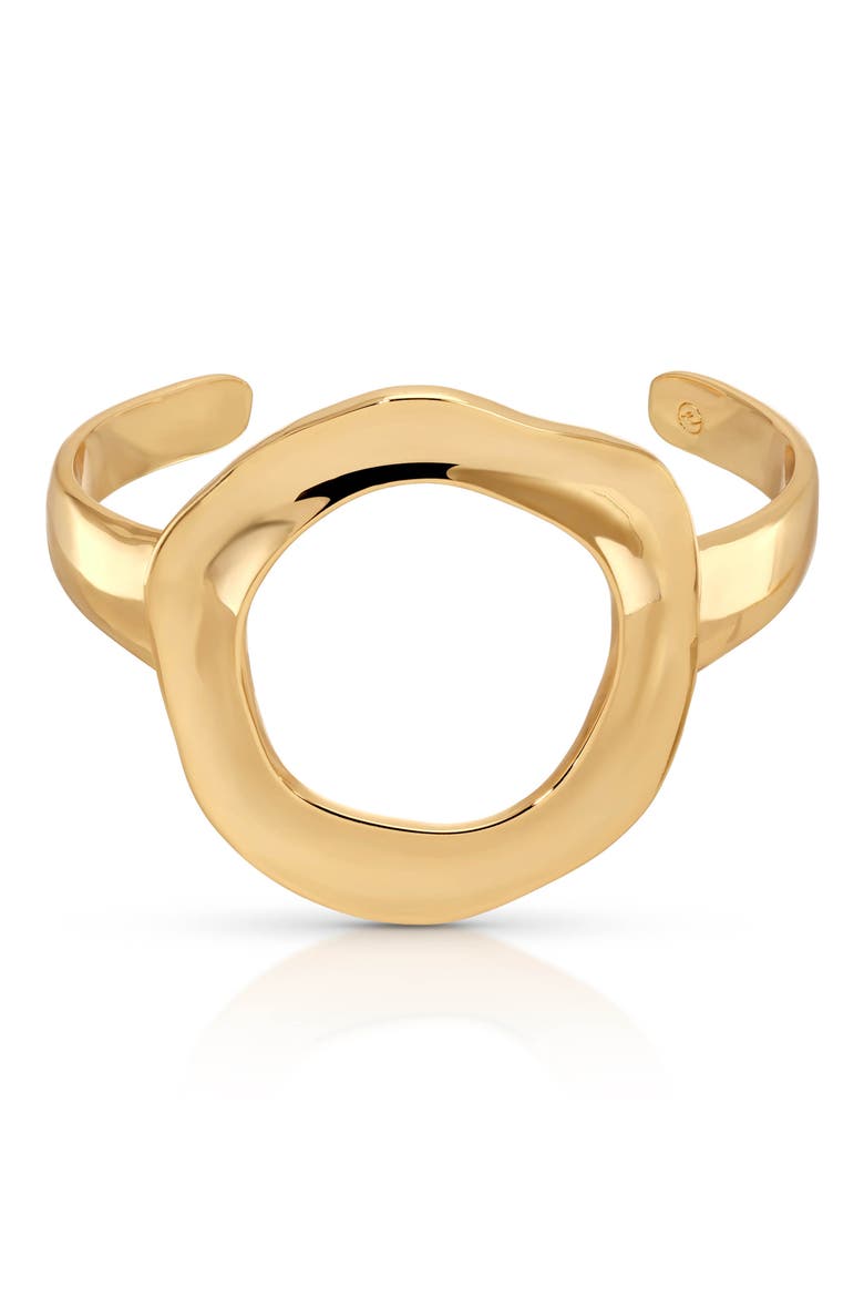 Open Circle Cuff Bracelet, Main, color, GOLD