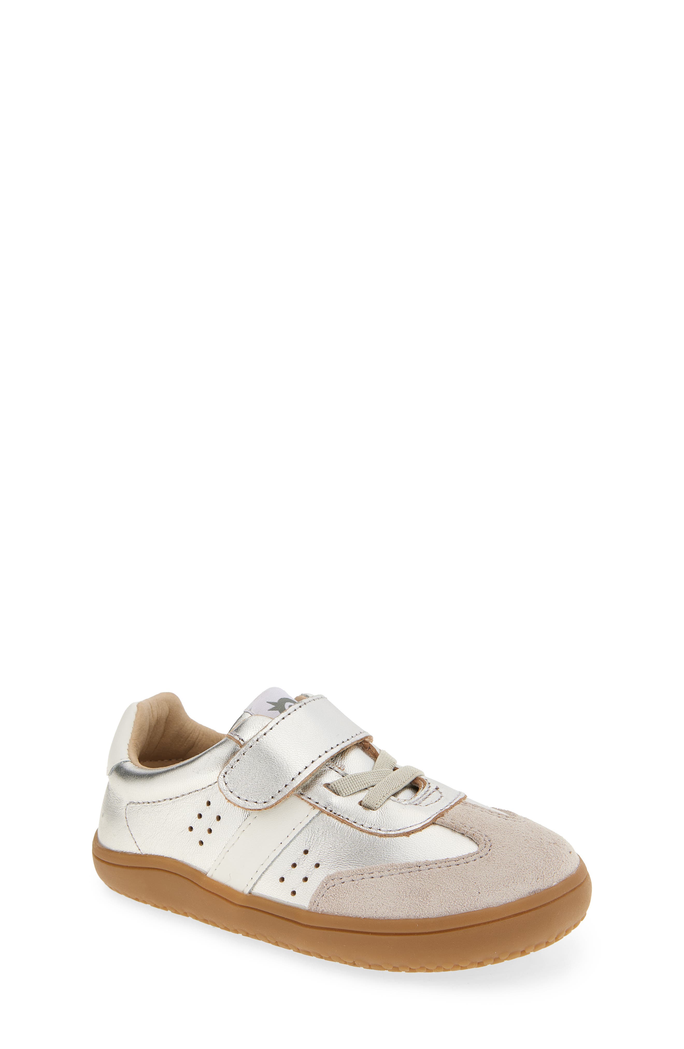 OLD SOLES Kids' 6500 Sytlin Barewalk Sneaker, Main, color, Silver / Snow