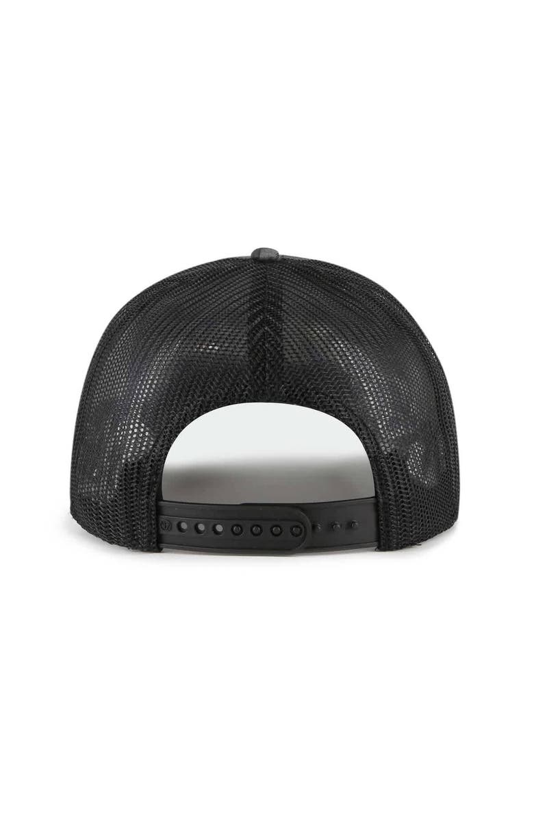'47 Men's '47 Black Philadelphia Eagles Fiji Trucker Adjustable Hat, Alternate, color,