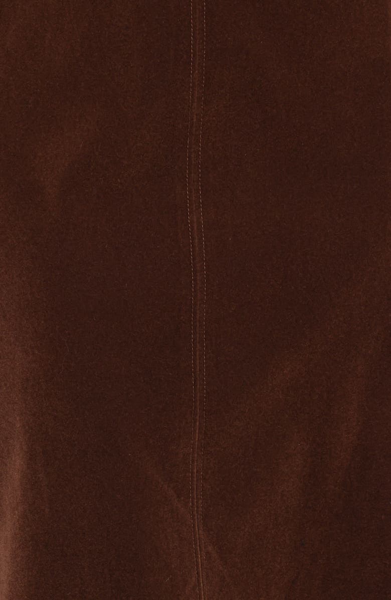 Petal & Pup Halina Velvet A-Line Midi Skirt, Alternate, color, 