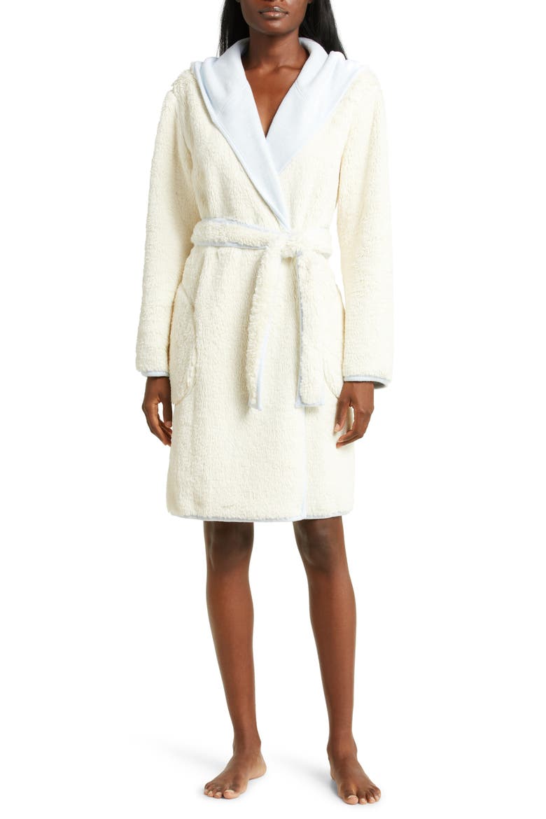 Portola Reversible Hooded Robe, Alternate, color, POOL BLUE HEATHER
