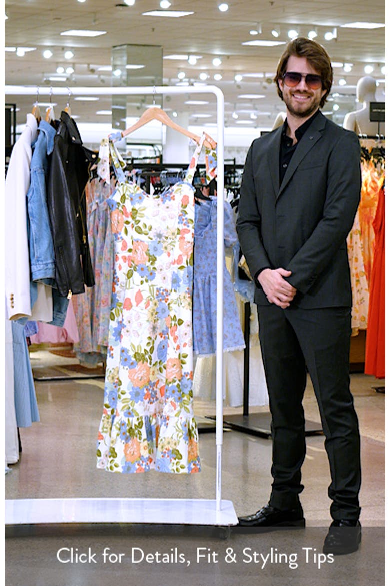 Floral Tie Strap Midi Sundress video