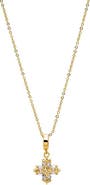 BY ADINA EDEN Radiant CZ X Charm Necklace