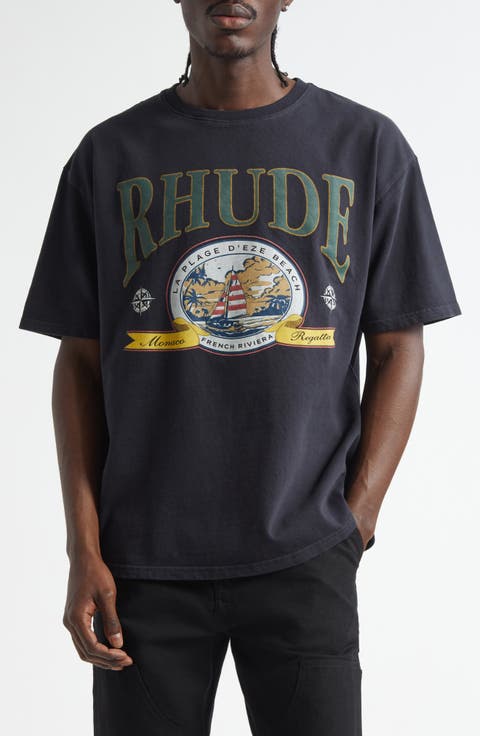 RHUDE ウォッシュドブラック Lサイズ メンズ - トップス