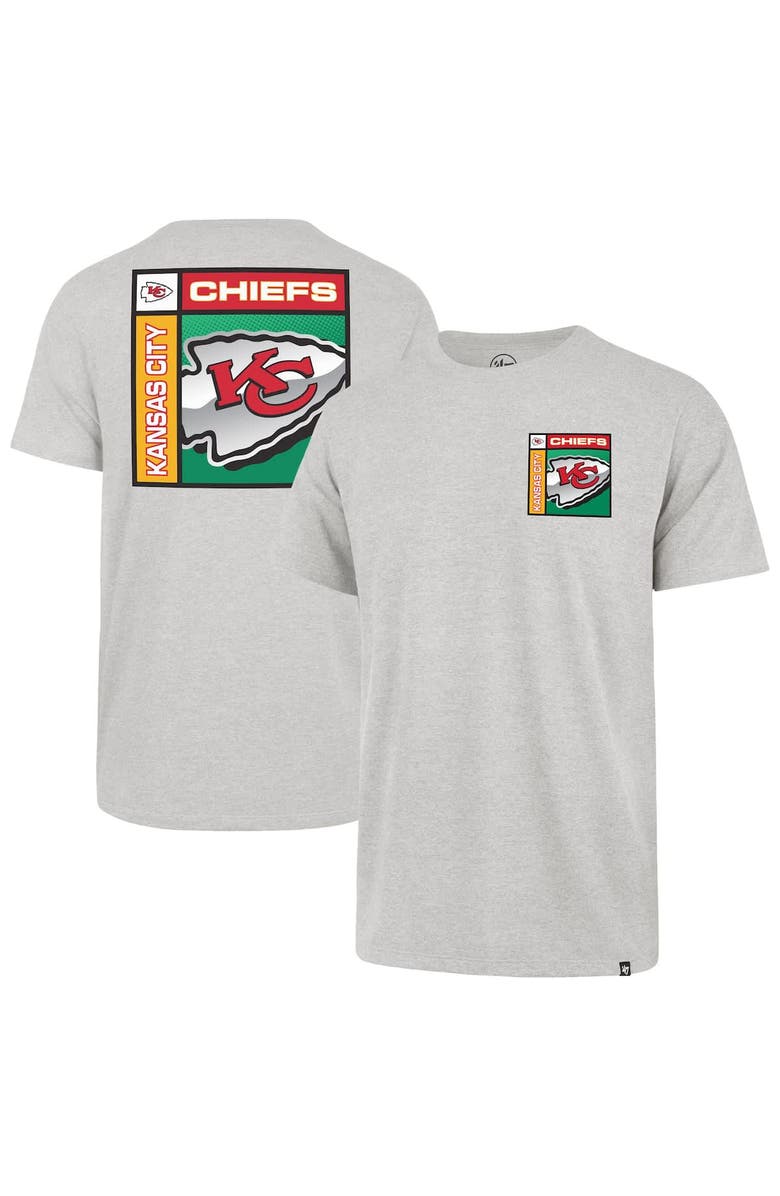 '47 Men's '47 Gray Kansas City Chiefs Chrome Plate Franklin T-Shirt, Alternate, color, Gray