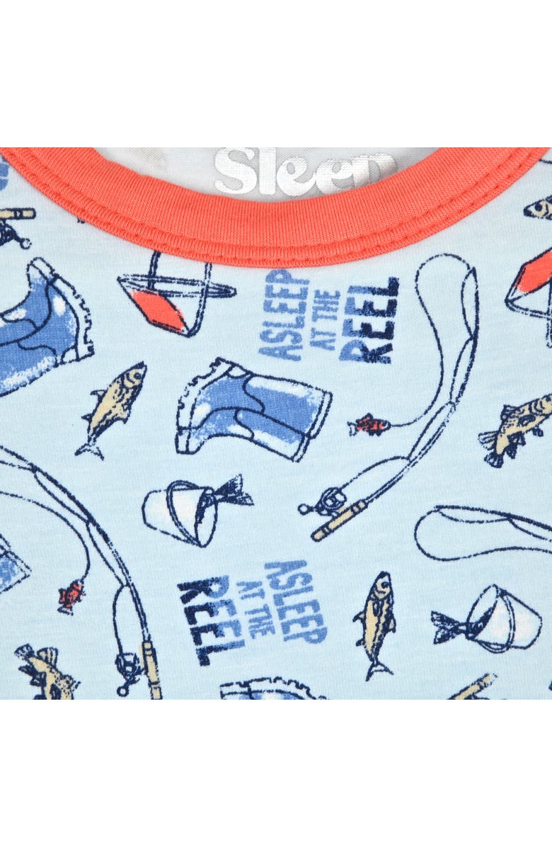 SLEEP ON IT Kids' Assorted 2-Pack Print Fitted Two-Piece Pajamas, Alternate, color, Blue