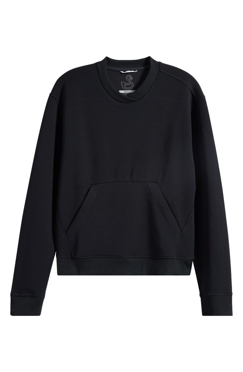 Swannies Margaret Performance Sweatshirt, Alternate, color, Black