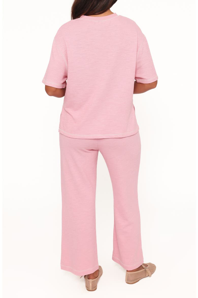 Angler Short Sleeve Sweatshirt & Pants Set, Alternate, color, PINK