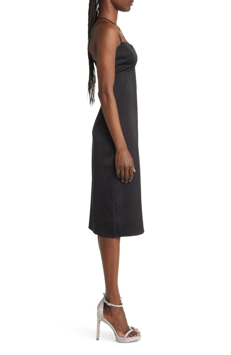 Lulus Chic Hour Cutout Cross Strap Cocktail Dress, Alternate, color, 