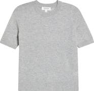Nordstrom Cashmere Short Sleeve Crewneck Sweater