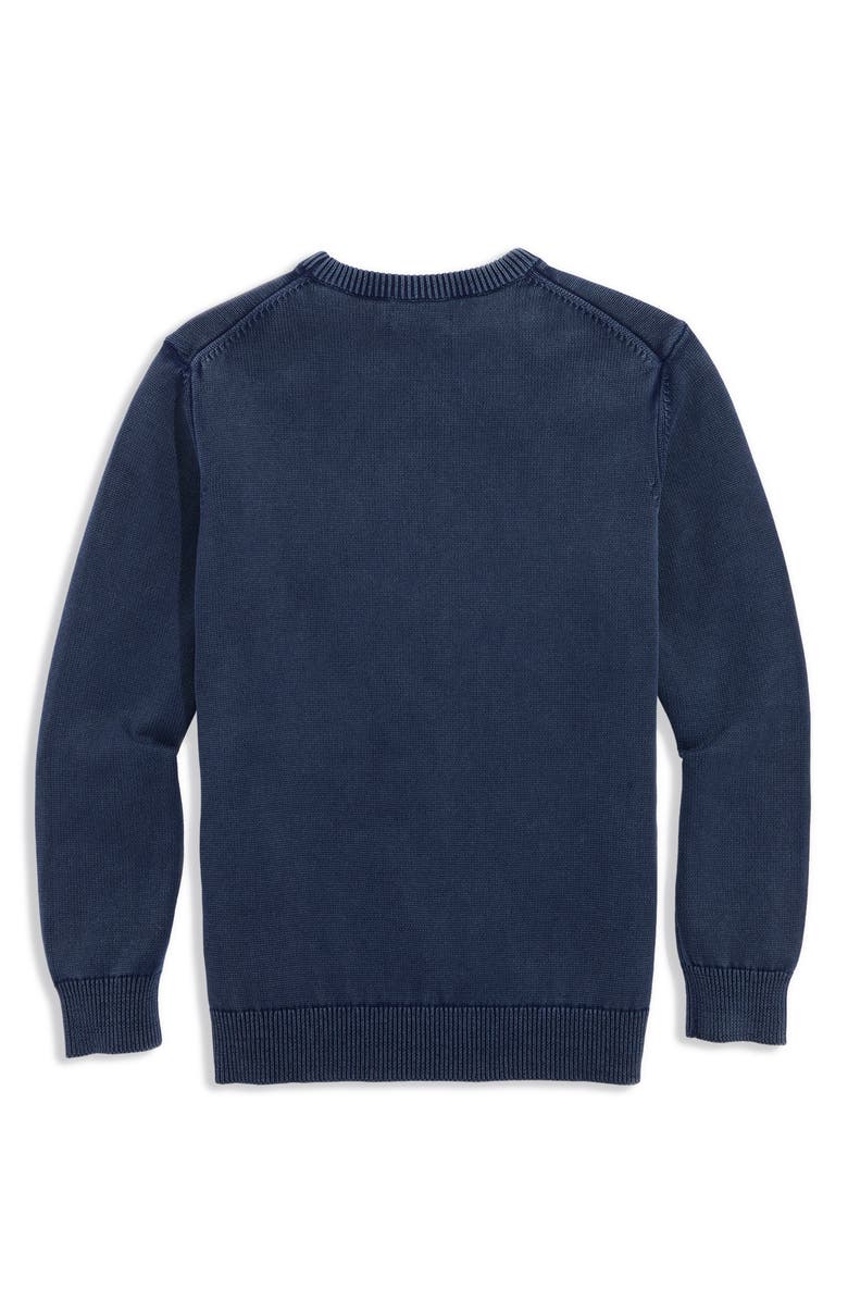 vineyard vines Cotton Crewneck Sweater, Alternate, color, Nautical Navy