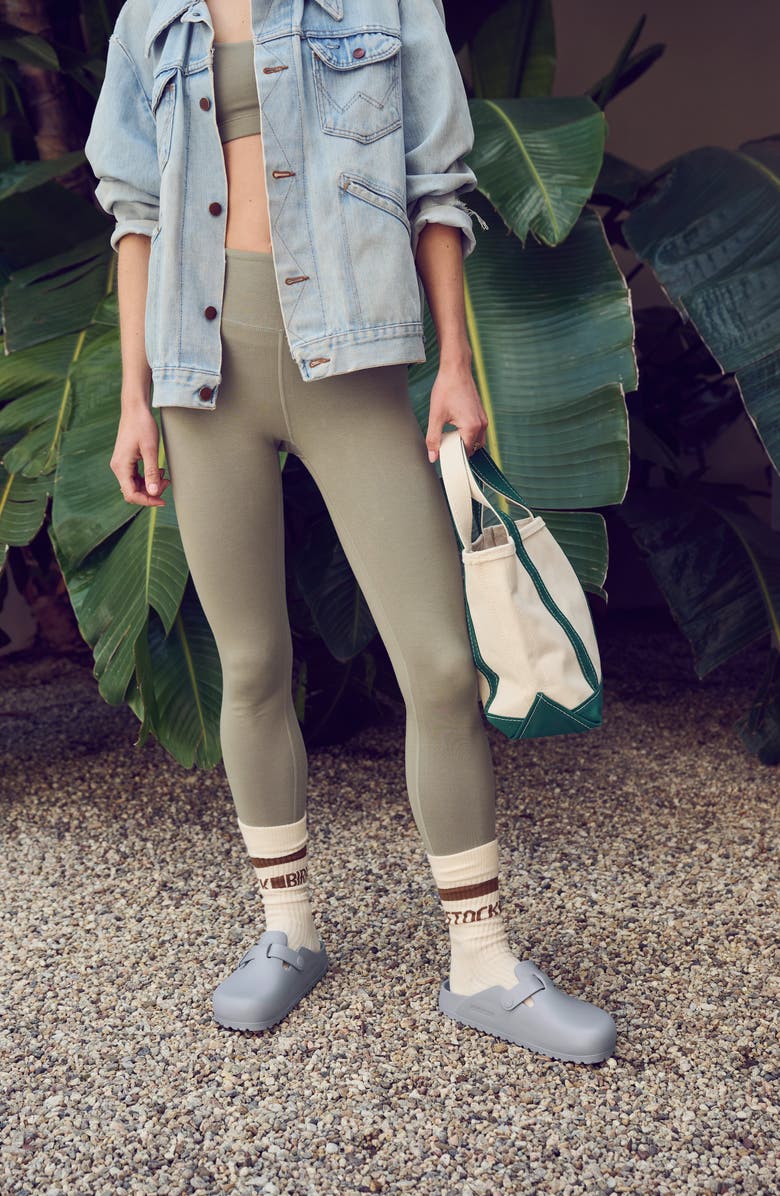 Birkenstock Boston EVA Waterproof Clog, Alternate, color, Stone Coin