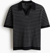 H&M Regular Fit Linen-blend Polo Shirt