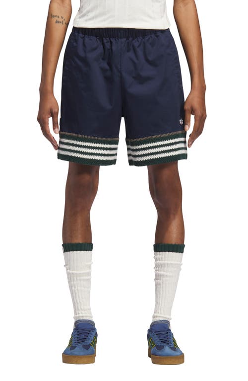 Adidas Originals X Clot By Edison Chen Woven & Knit Shorts In Blue