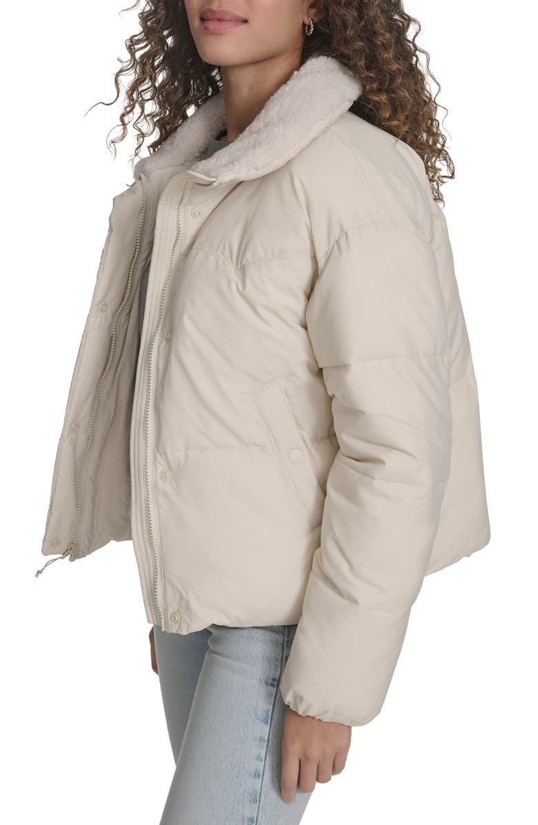 Levi's Western Puffer Jacket, Alternate, color, Almond Milk