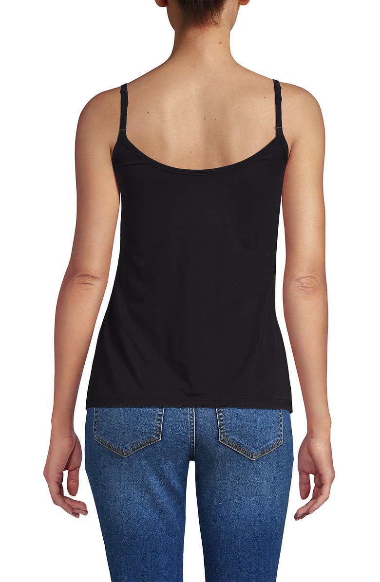 Lands' End Cooling V-neck Camisole, Alternate, color, Black