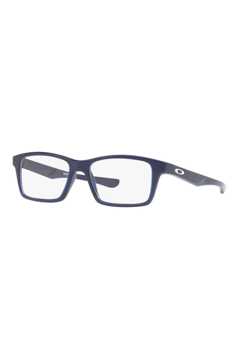 Kids' Shifter 50mm Rectangular Optical Glasses, Alternate, color, BLUE ICE
