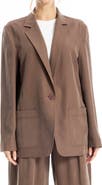 MAX STUDIO Single Button Blazer
