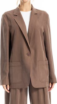 MAX STUDIO Single Button Blazer